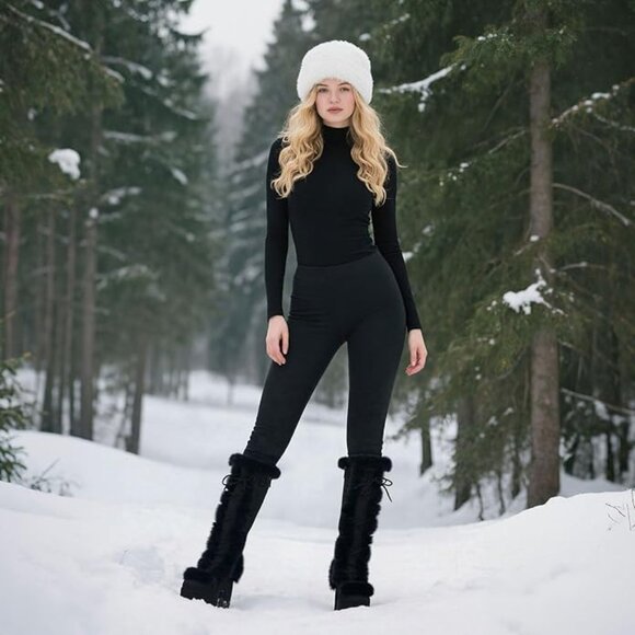 Platform Knee High Boots - Picture 3 of 6